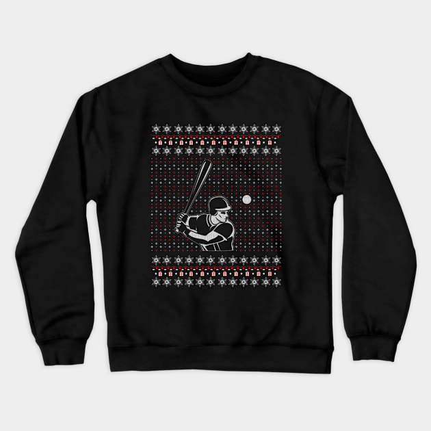 Baseball Ugly Christmas Sweater Gift Crewneck Sweatshirt by uglygiftideas